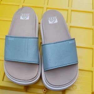 Reef Aqua Slide Sandals